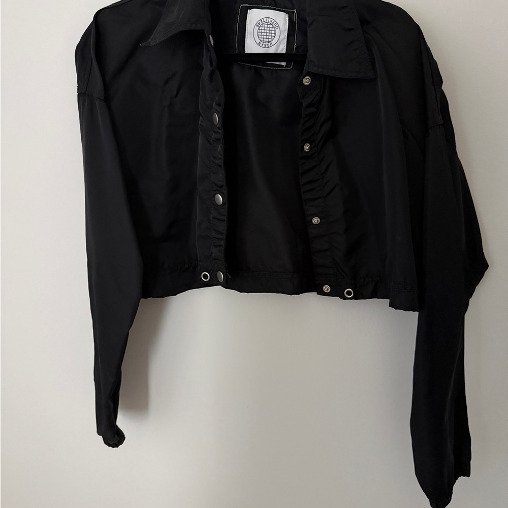 Urban Outfitters Black Cropped Jacket